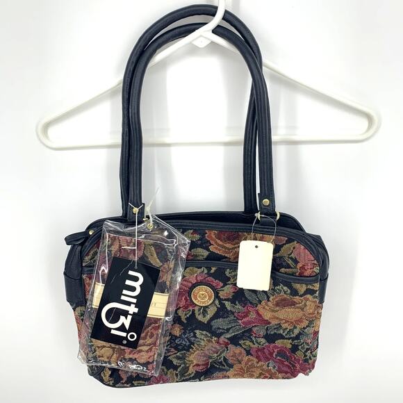 Mitzi International Vintage Floral Jacquard Hand Bag New With Tags - Picture 1 of 6